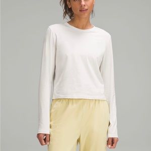 Classic-Fit Cotton-Blend Long-Sleeve Shirt In Bone